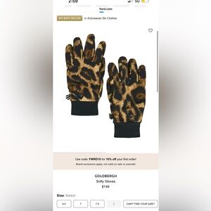 Goldbergh Leopard Print Gloves
